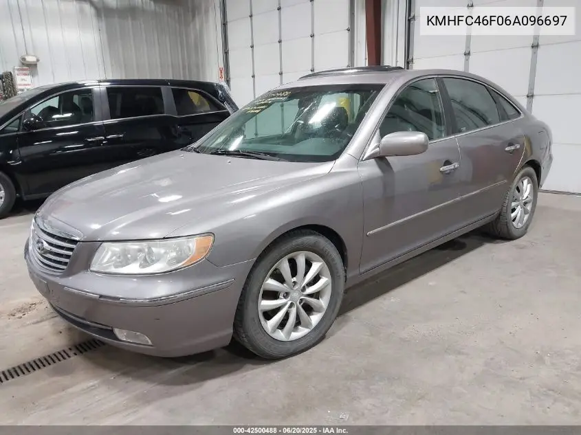 2006 Hyundai Azera Limited/Se VIN: KMHFC46F06A096697 Lot: 42500488