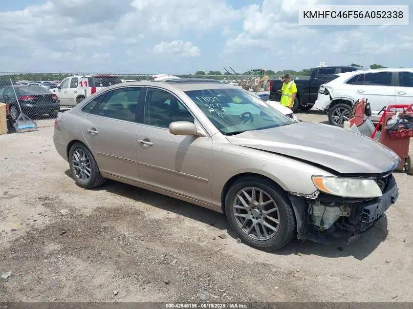 2006 Hyundai Azera Limited/Se VIN: KMHFC46F56A052338 Lot: 42546156