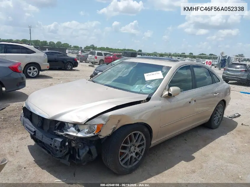 2006 Hyundai Azera Limited/Se VIN: KMHFC46F56A052338 Lot: 42546156