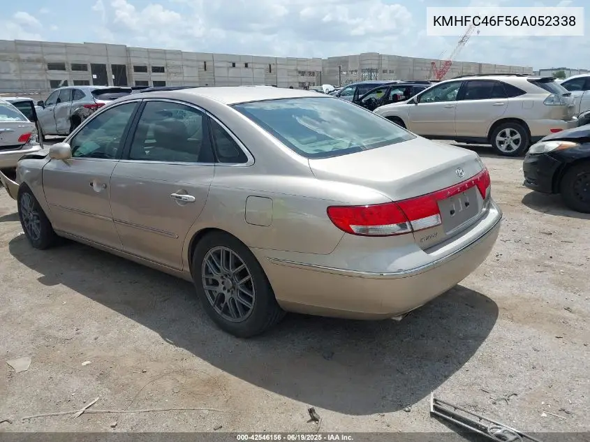 2006 Hyundai Azera Limited/Se VIN: KMHFC46F56A052338 Lot: 42546156