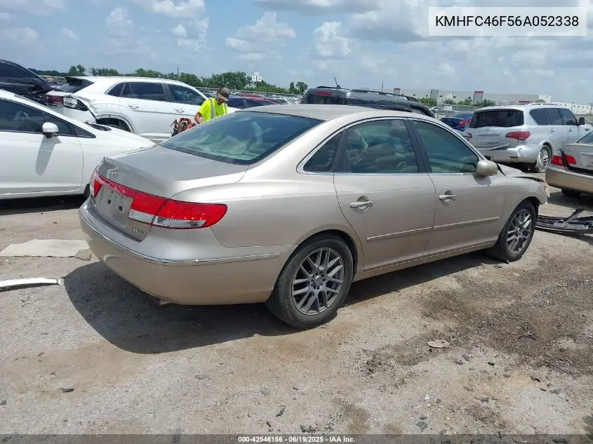 2006 Hyundai Azera Limited/Se VIN: KMHFC46F56A052338 Lot: 42546156