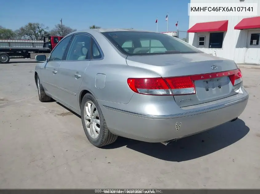 2006 Hyundai Azera VIN: KMHFC46FX6A107141 Lot: 42614551