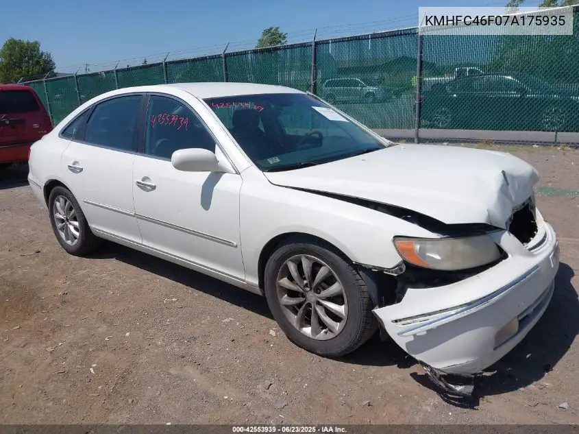 2007 Hyundai Azera Limited/Se VIN: KMHFC46F07A175935 Lot: 42553939
