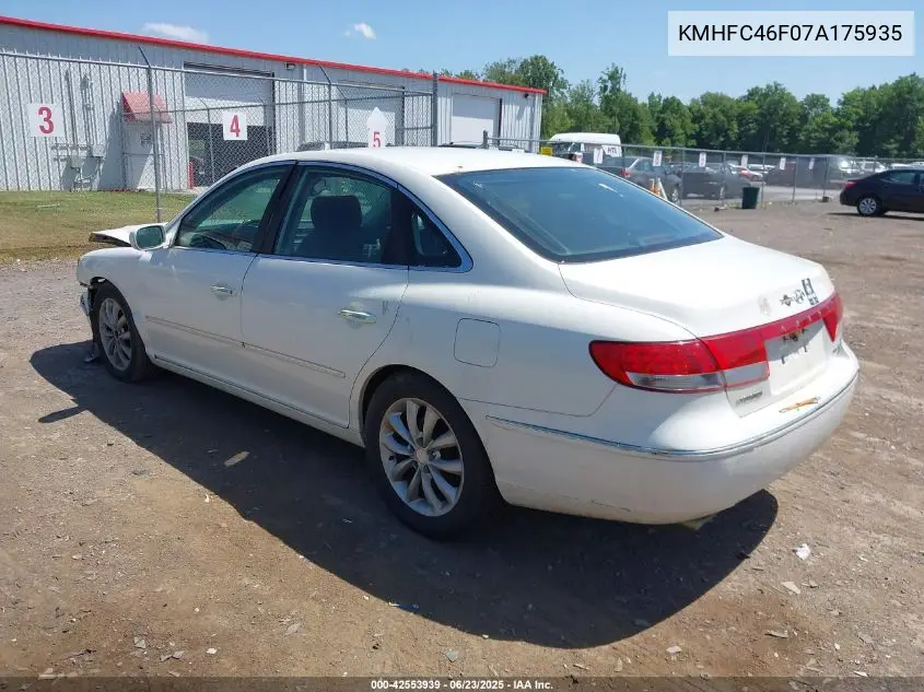 2007 Hyundai Azera Limited/Se VIN: KMHFC46F07A175935 Lot: 42553939