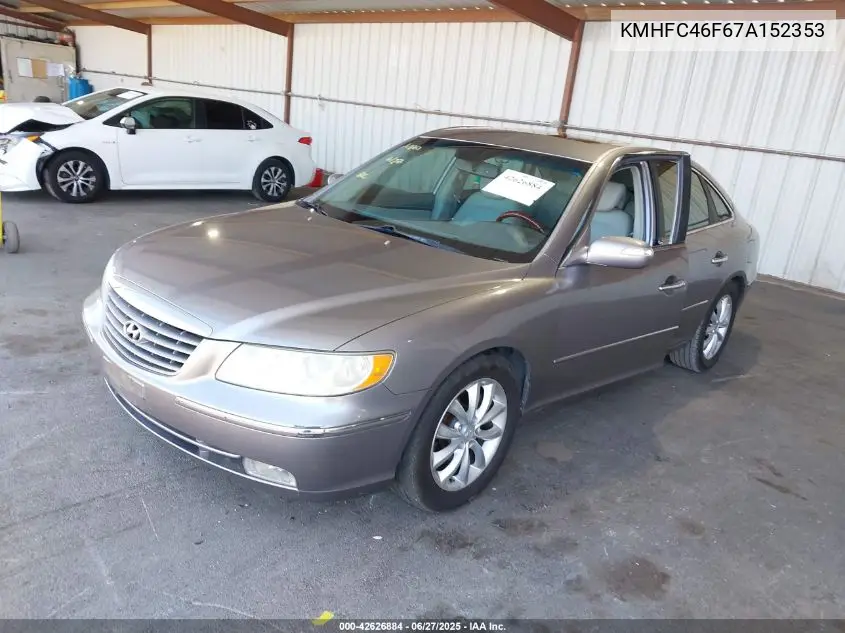 2007 Hyundai Azera Limited/Se VIN: KMHFC46F67A152353 Lot: 42626884