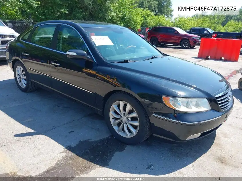 2007 Hyundai Azera Limited/Se VIN: KMHFC46F47A172875 Lot: 42632253