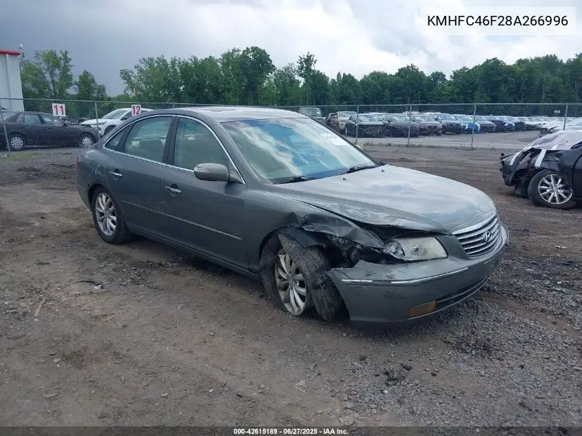 2008 Hyundai Azera Limited VIN: KMHFC46F28A266996 Lot: 42615189