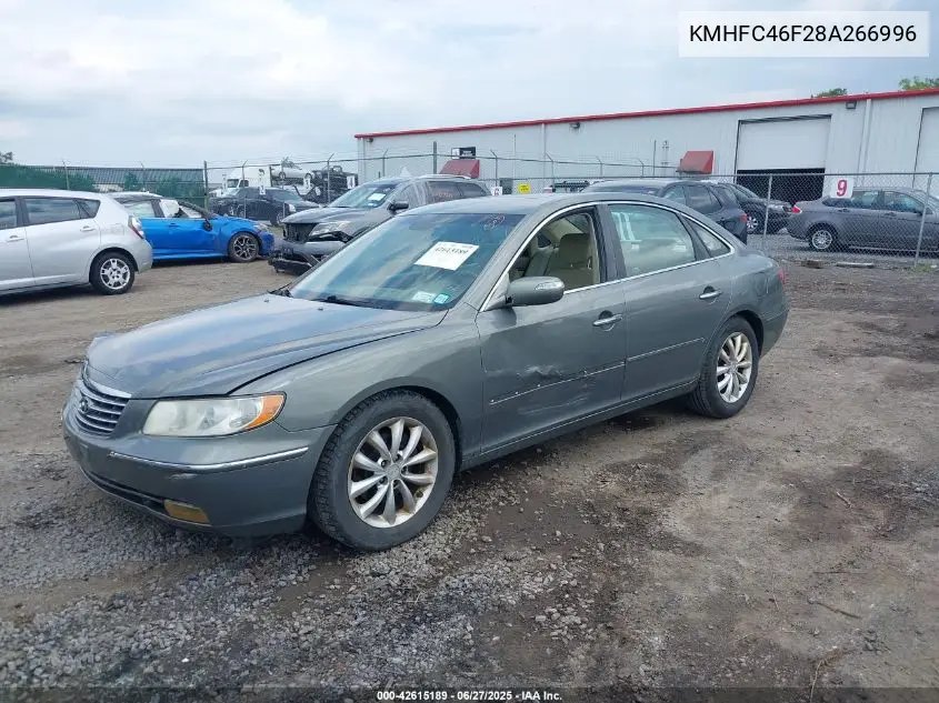 2008 Hyundai Azera Limited VIN: KMHFC46F28A266996 Lot: 42615189