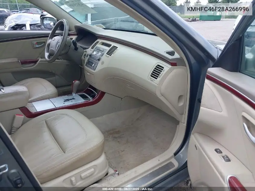2008 Hyundai Azera Limited VIN: KMHFC46F28A266996 Lot: 42615189