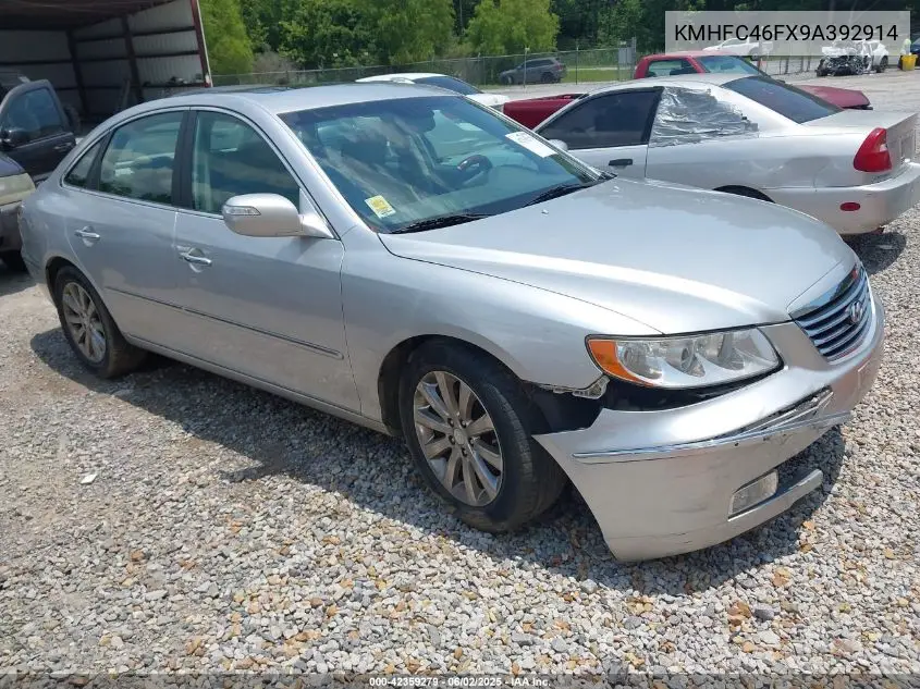 2009 Hyundai Azera Limited VIN: KMHFC46FX9A392914 Lot: 42359279