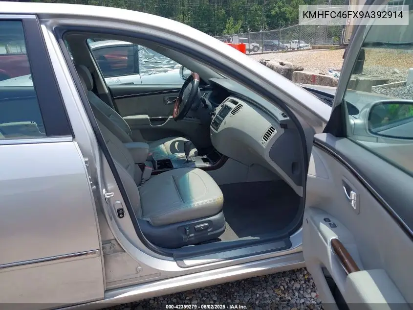 2009 Hyundai Azera Limited VIN: KMHFC46FX9A392914 Lot: 42359279