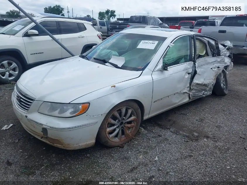 2009 Hyundai Azera Limited VIN: KMHFC46F79A358185 Lot: 42502180