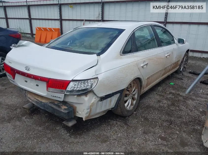 2009 Hyundai Azera Limited VIN: KMHFC46F79A358185 Lot: 42502180