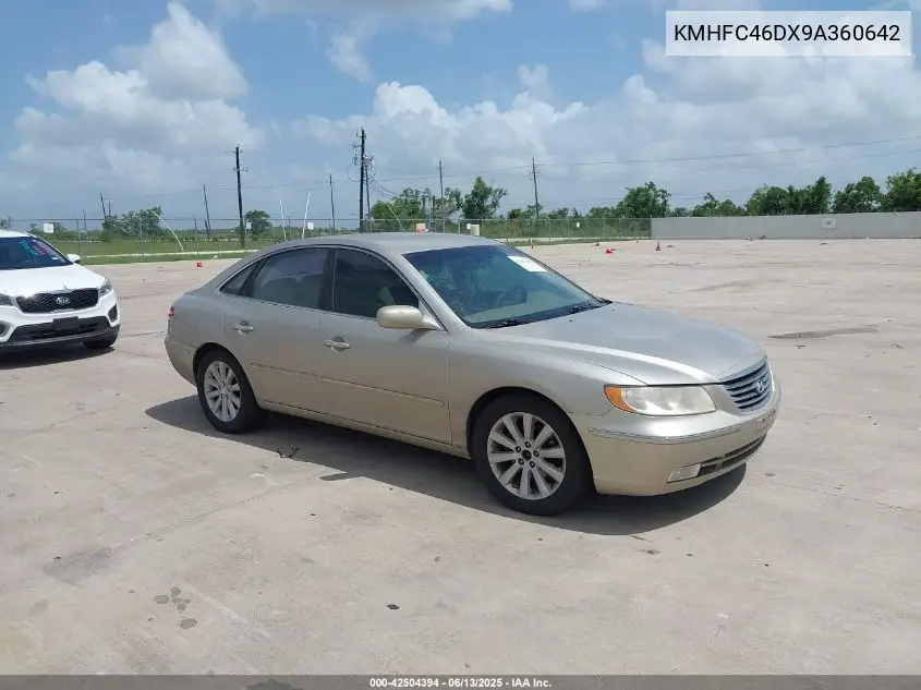 2009 Hyundai Azera Gls VIN: KMHFC46DX9A360642 Lot: 42504394