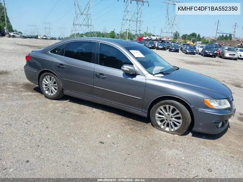 2011 Hyundai Azera Limited VIN: KMHFC4DF1BA552350 Lot: 42628519