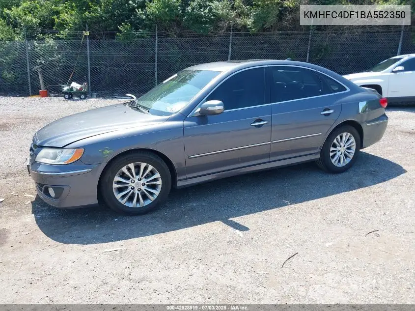 2011 Hyundai Azera Limited VIN: KMHFC4DF1BA552350 Lot: 42628519