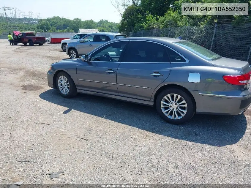 2011 Hyundai Azera Limited VIN: KMHFC4DF1BA552350 Lot: 42628519