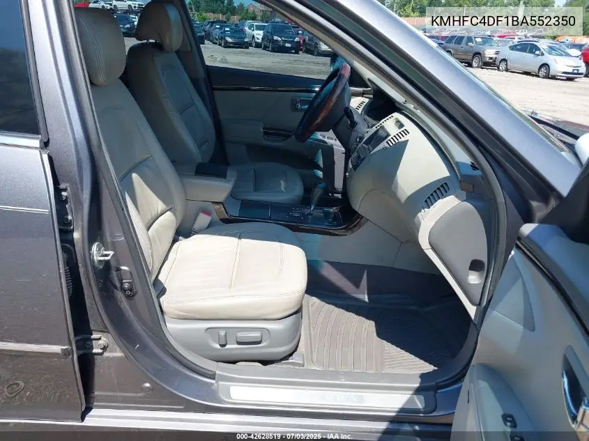 2011 Hyundai Azera Limited VIN: KMHFC4DF1BA552350 Lot: 42628519