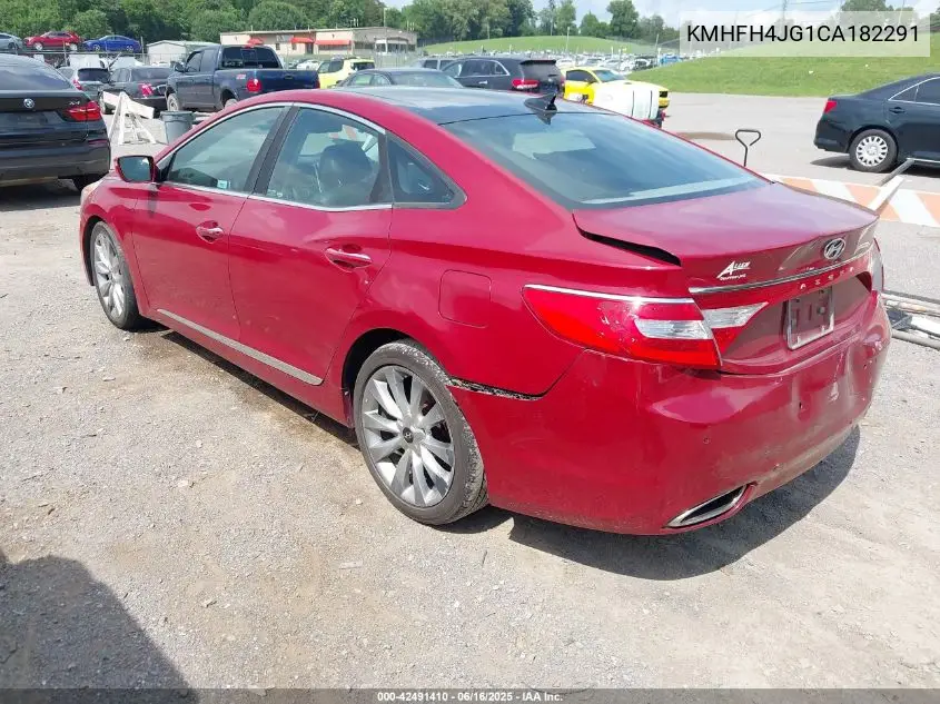 2012 Hyundai Azera VIN: KMHFH4JG1CA182291 Lot: 42491410