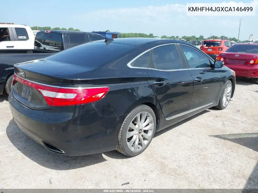2012 Hyundai Azera VIN: KMHFH4JGXCA146499 Lot: 42519685
