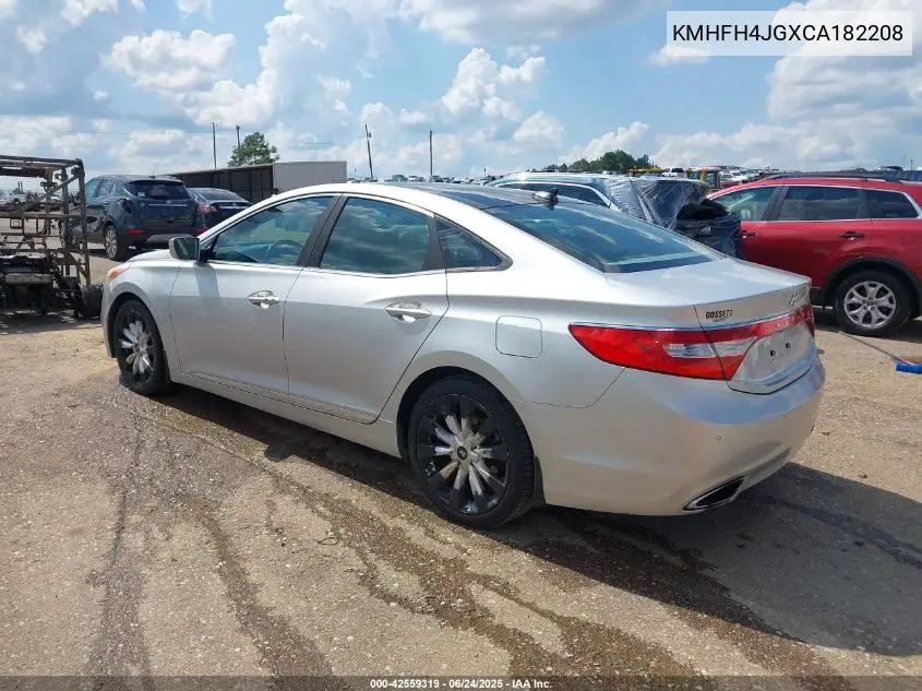 2012 Hyundai Azera VIN: KMHFH4JGXCA182208 Lot: 42559319