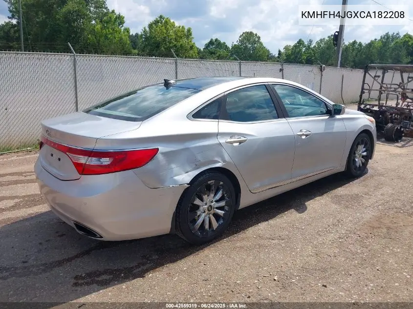 2012 Hyundai Azera VIN: KMHFH4JGXCA182208 Lot: 42559319