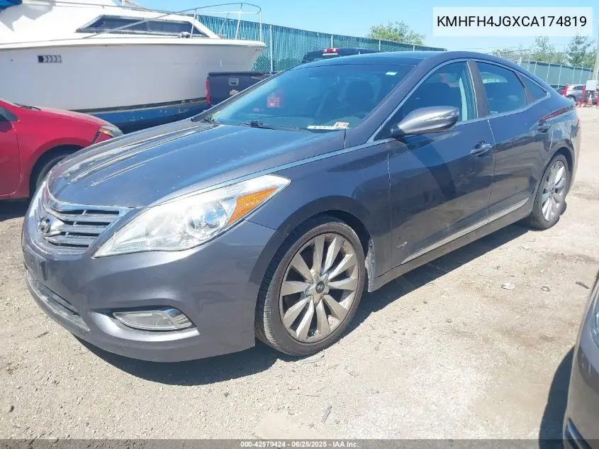 2012 Hyundai Azera VIN: KMHFH4JGXCA174819 Lot: 42579424