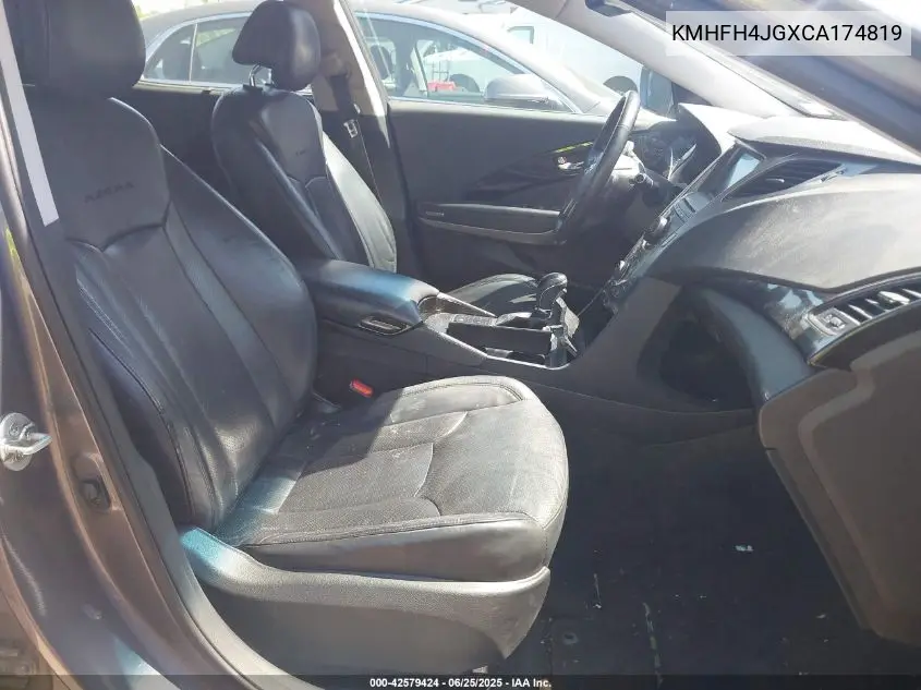 2012 Hyundai Azera VIN: KMHFH4JGXCA174819 Lot: 42579424