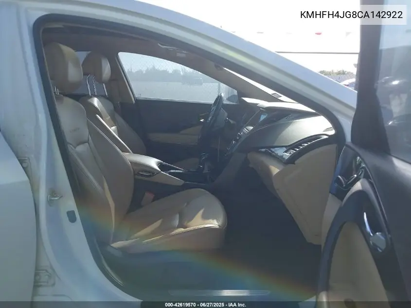 2012 Hyundai Azera Gls/Limited VIN: KMHFH4JG8CA142922 Lot: 42619570