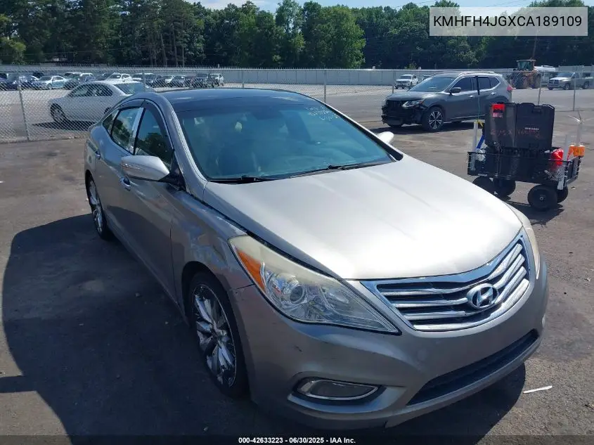 2012 Hyundai Azera VIN: KMHFH4JGXCA189109 Lot: 42633223