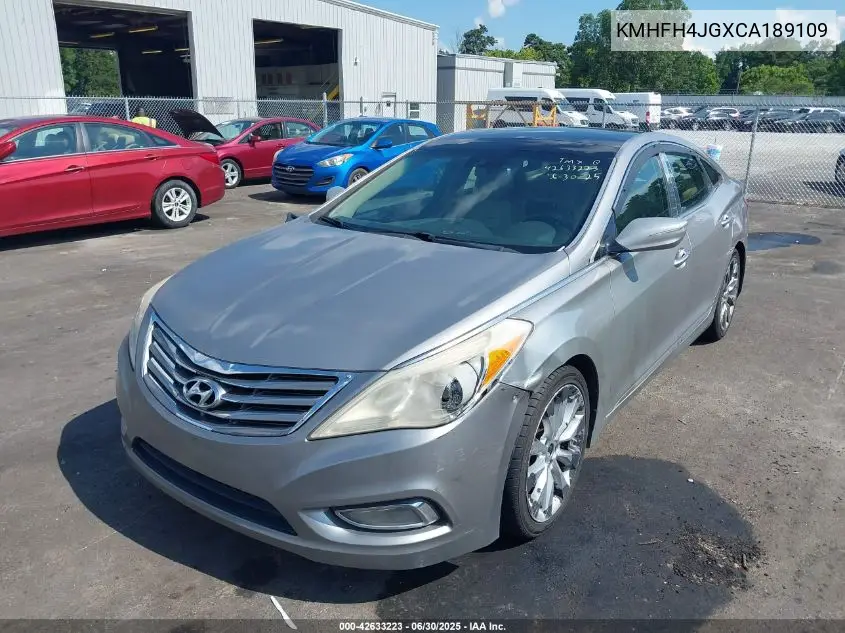 2012 Hyundai Azera VIN: KMHFH4JGXCA189109 Lot: 42633223