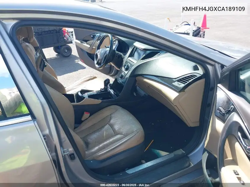 2012 Hyundai Azera VIN: KMHFH4JGXCA189109 Lot: 42633223