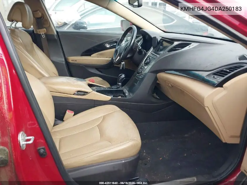 2013 Hyundai Azera VIN: KMHFG4JG4DA250183 Lot: 42511640