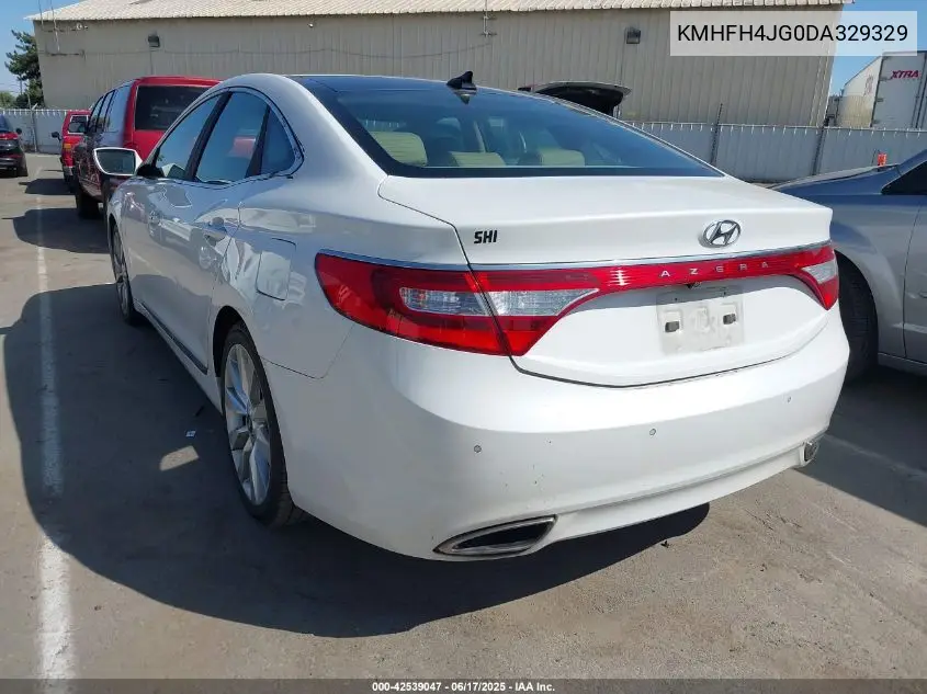 2013 Hyundai Azera VIN: KMHFH4JG0DA329329 Lot: 42539047