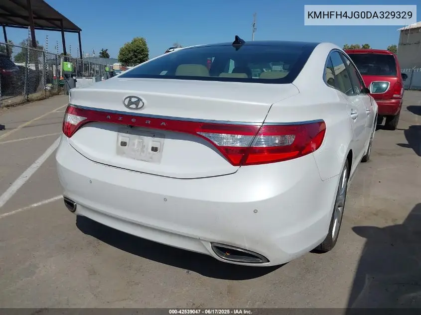 2013 Hyundai Azera VIN: KMHFH4JG0DA329329 Lot: 42539047