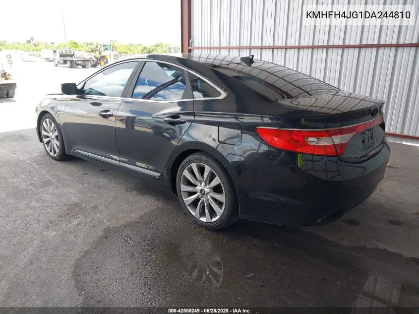 2013 Hyundai Azera VIN: KMHFH4JG1DA244810 Lot: 42588249