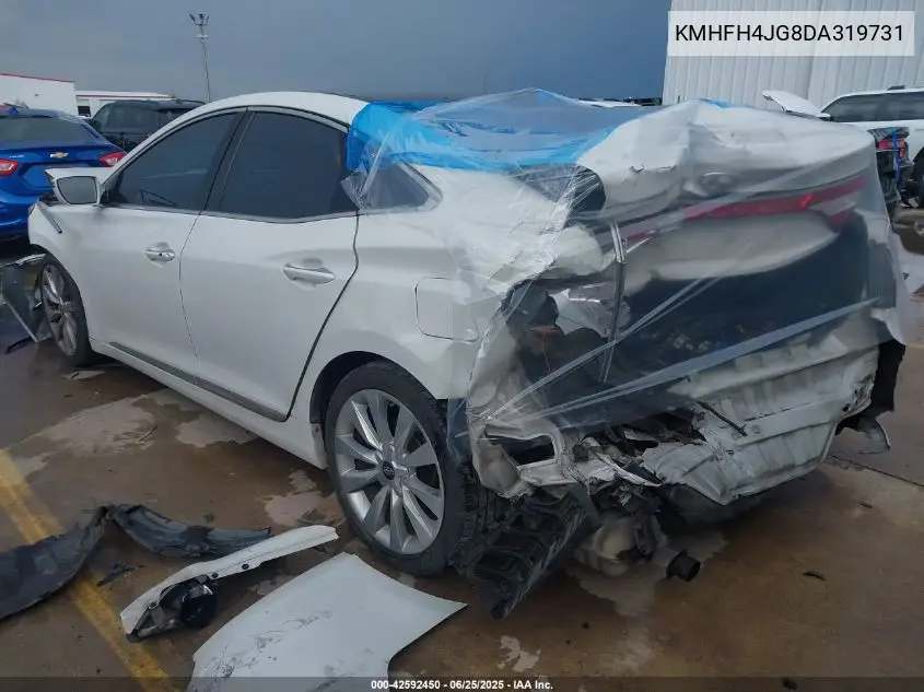 2013 Hyundai Azera VIN: KMHFH4JG8DA319731 Lot: 42592450