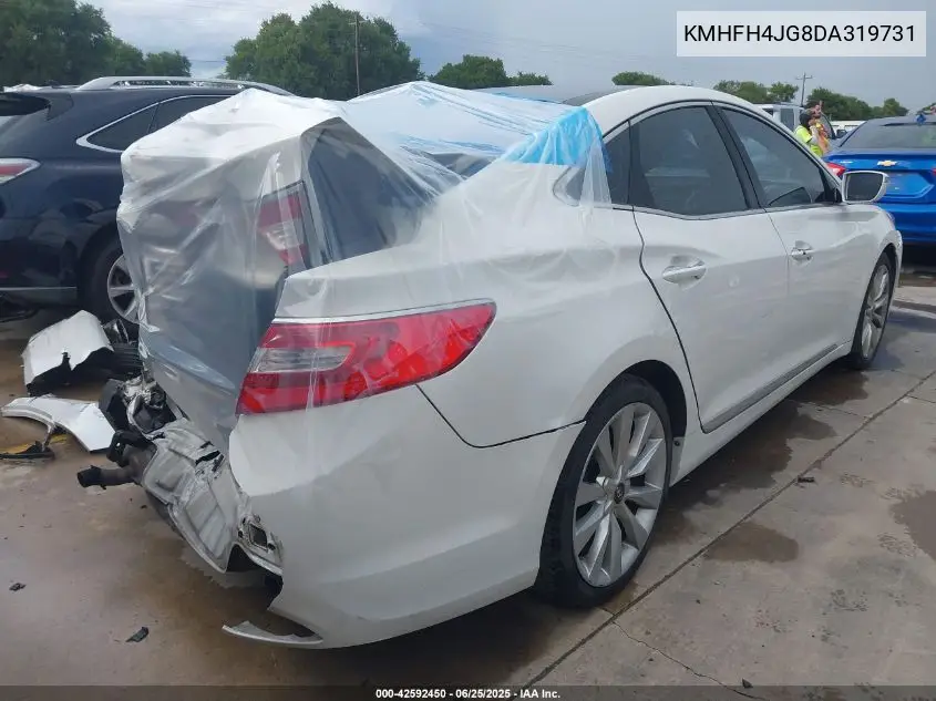 2013 Hyundai Azera VIN: KMHFH4JG8DA319731 Lot: 42592450