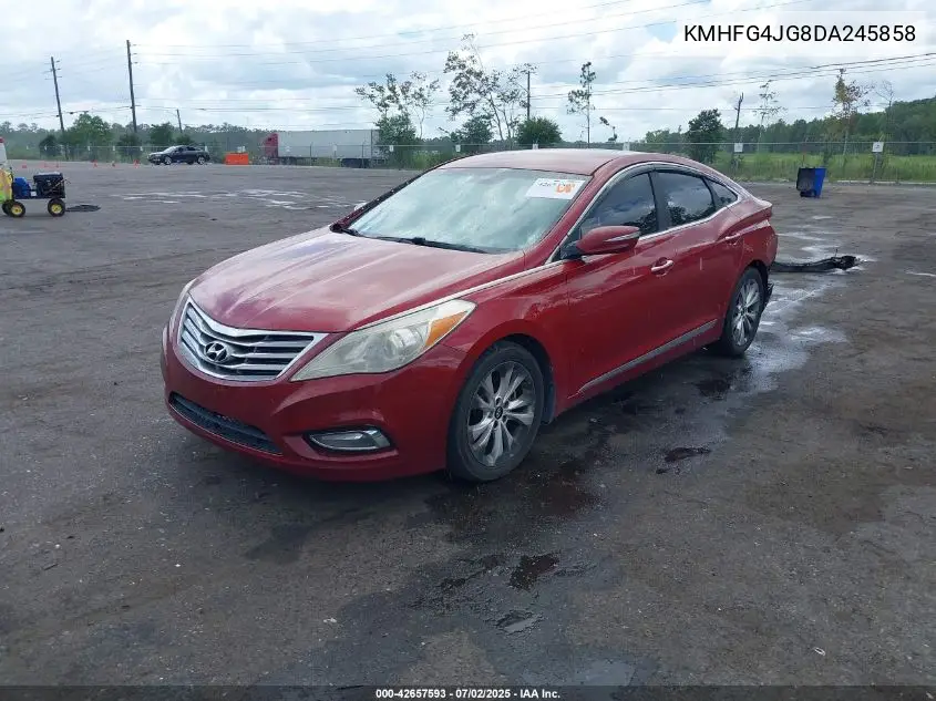 2013 Hyundai Azera VIN: KMHFG4JG8DA245858 Lot: 42657593