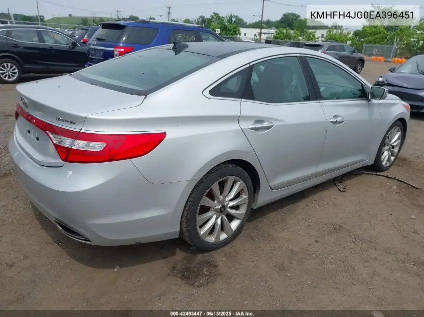 2014 Hyundai Azera Limited VIN: KMHFH4JG0EA396451 Lot: 42493447