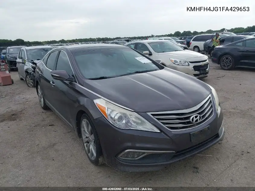 2015 Hyundai Azera Limited VIN: KMHFH4JG1FA429653 Lot: 42652060