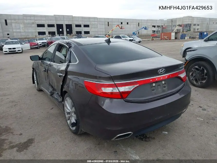2015 Hyundai Azera Limited VIN: KMHFH4JG1FA429653 Lot: 42652060