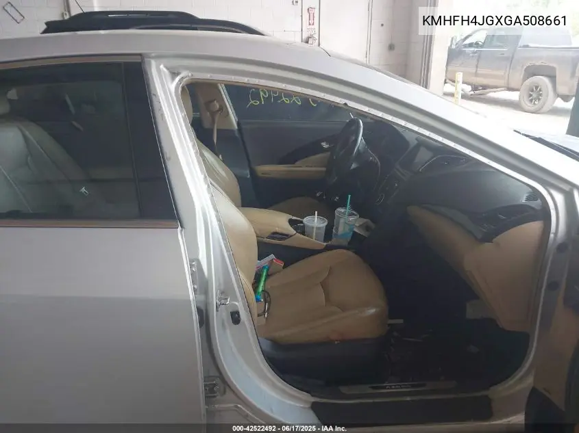 2016 Hyundai Azera Limited VIN: KMHFH4JGXGA508661 Lot: 42522492