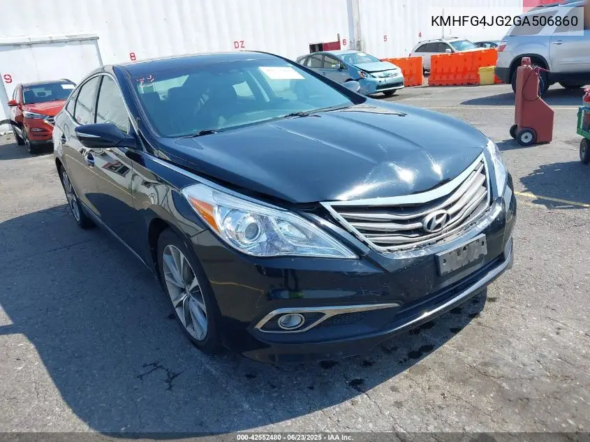 2016 Hyundai Azera VIN: KMHFG4JG2GA506860 Lot: 42552480