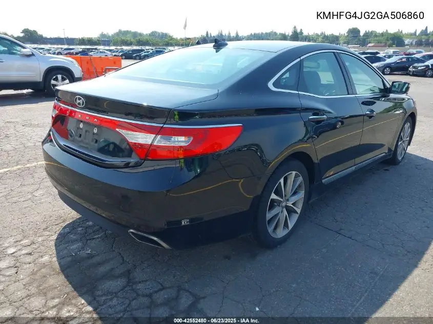 2016 Hyundai Azera VIN: KMHFG4JG2GA506860 Lot: 42552480