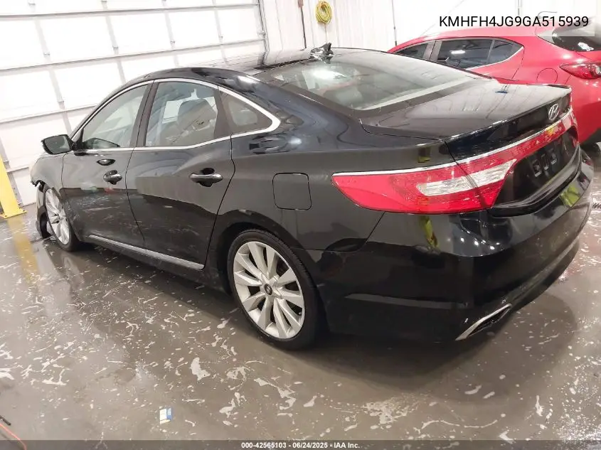 2016 Hyundai Azera Limited VIN: KMHFH4JG9GA515939 Lot: 42565103