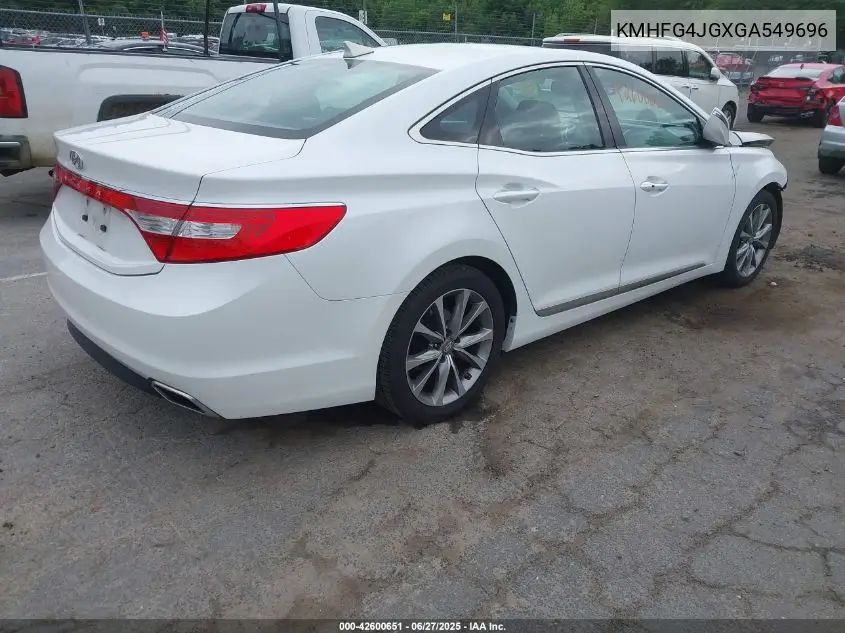 2016 Hyundai Azera VIN: KMHFG4JGXGA549696 Lot: 42600651