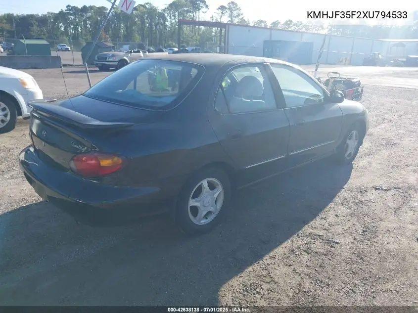 kmhjf35f2xu794533 KMHJF35F2XU794533 1999 Hyundai Elantra Gls