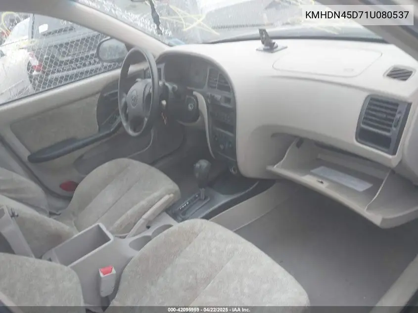 2001 Hyundai Elantra Gls VIN: KMHDN45D71U080537 Lot: 42095959