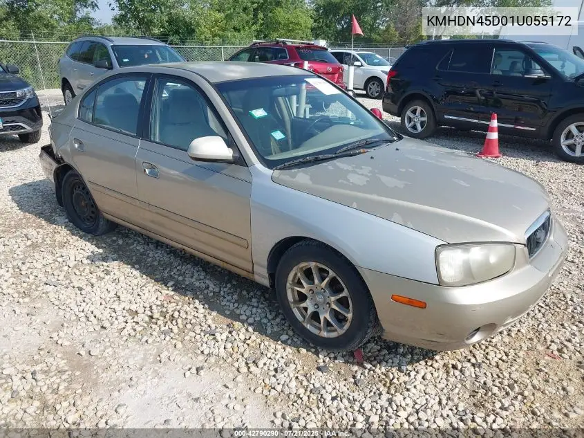 2001 Hyundai Elantra Gls VIN: KMHDN45D01U055172 Lot: 42790290